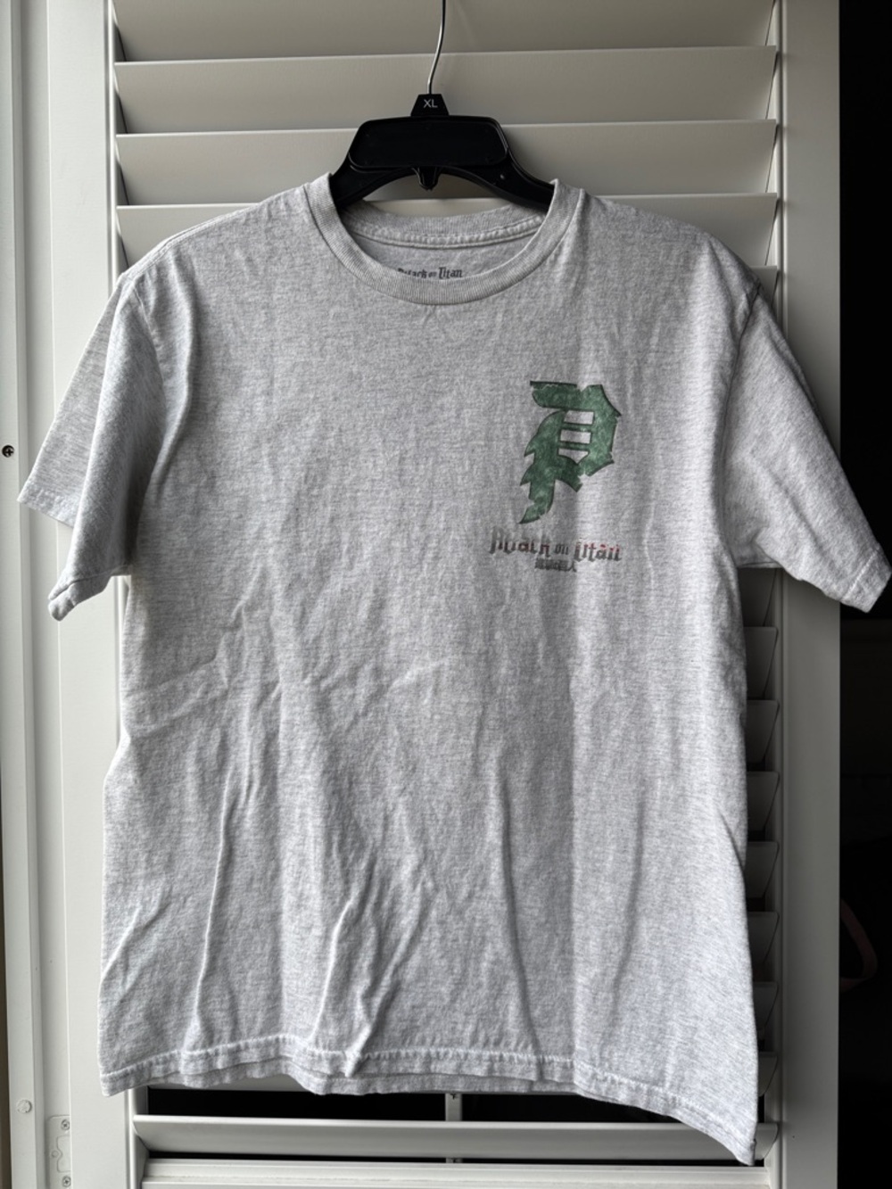 Primitive Youth Boys Attack on Titan Gray Short Sleeve Tee With Graphics